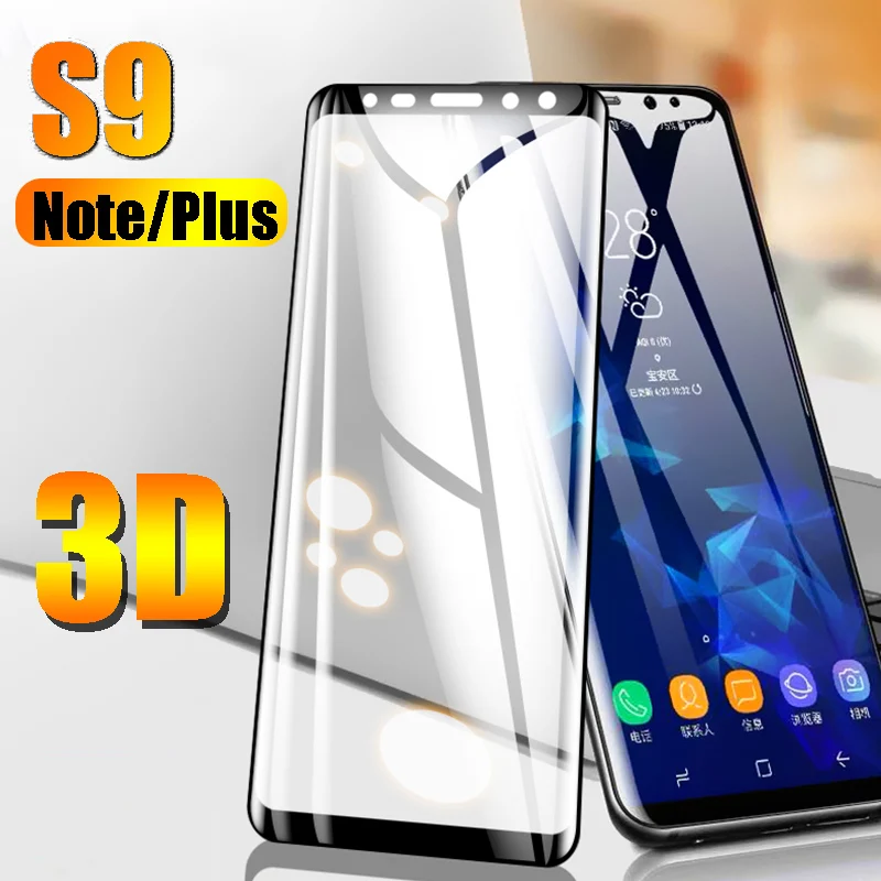 

Protective glass on the for Samaung Galaxy S9 plus note 9 tempered screen protector s s9plus note9 not armored protection film