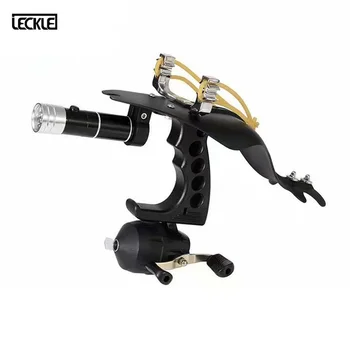 

Powerful ABS Fishing Slingshot Bow Catapult Sling Shot With Wrist Support Outdoor Hunting Shooting Game Use Steel Ball And Arrow