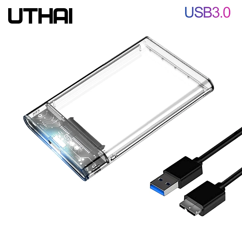 UTHAI G06 USB3.0 корпус для жесткого диска 2,5 дюймов последовательный порт SATA SSD чехол для жесткого диска Поддержка 6 ТБ Прозрачный чехол для мобильного внешнего жесткого диска|Корпус жесткого диска|   | АлиЭкспресс