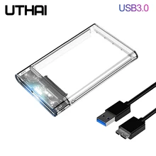 UTHAI G06 USB3.0 boîtier de disque dur 2.5 pouces Port série SATA SSD boîtier de disque dur prise en charge 6 to boîtier de disque dur externe Mobile transparent(China)
