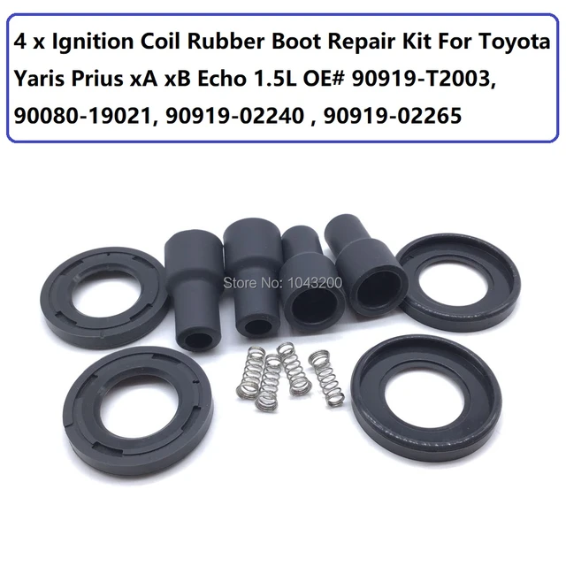 90919-02240 Ignition Coil Rubber Boot Repair Kit for Toyota Yaris Prius xA  xB Echo 1.5L OE# 90919-T2003, 90080-19021
