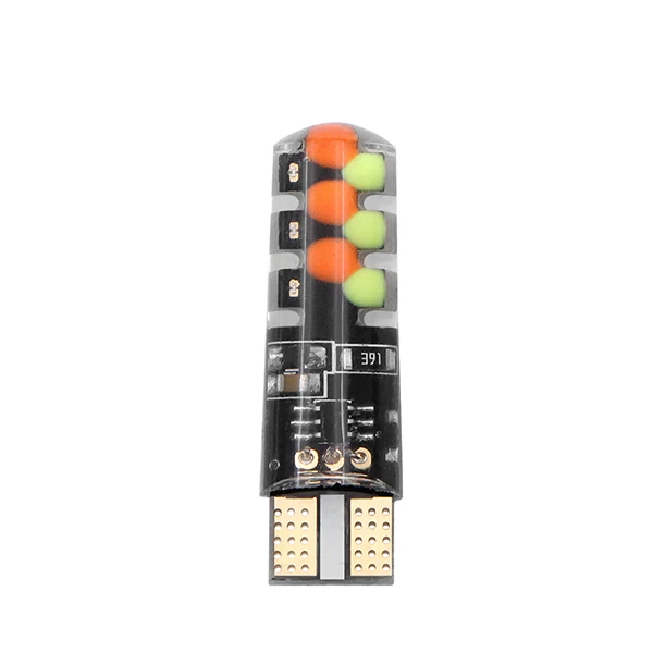 1 bulb Универсальный автомобильный RGB Led W5W T10 RGB COB 12SMD габаритные огни красочные многорежимные автомобильные лампочки с пультом дистанционного управления 12 В - Испускаемый цвет: 1 bulb