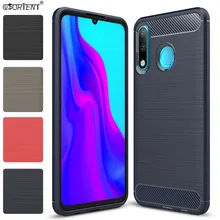 Для huawei P30 Lite Honor 20S Мягкий Силиконовый противоударный чехол MAR-LX1M MAR-LX1H текстура углеродного волокна бампер крышка MAR LX1M LX1