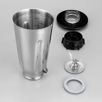 Ensemble de pots mélangeur en acier inoxydable, 5 tasses, ensemble complet de 6 pièces en acier inoxydable pour Oster 1