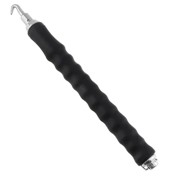 

12 Inch 45# Carbon Steel Semi-automatic Steel Bar Hooks Cable Hooks with Rotating Hook/Non-slip Handle for Building Construction