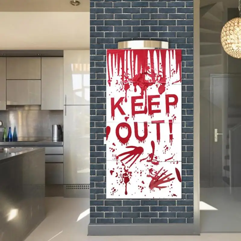 Party Accessory Scary Halloween Ghost Horror Wall Stickers Party Bar Props Decoration Wall Paste Floor Surface