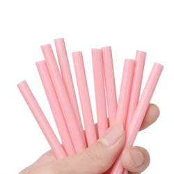 10 pçs 7mm x 100mm rosa quente melt cola varas para 7mm elétrica pistola de cola artesanato telefone caso álbum diy ferramenta reparo mão adesivo vara