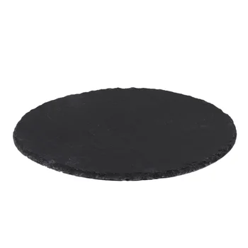 

1Pc Slate Plate Fashion Novel Safe Durable Slabstone Pan Serving Dish Chic Display Dish Banquet Plate