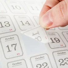 Autocollant Kawaii auto adhésif pour calendrier de 365 jours, étiquette Scrapbook, pour journal intime, Plan quotidien, papeterie de décoration, DIY bricolage, 12 feuilles