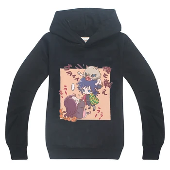 

Autumn Clothes Active Sport Comfort Cotton Kawaii Cartoon Demon Slayer Cute Kids Hoodies for Girls Children Boys Sweatshirts