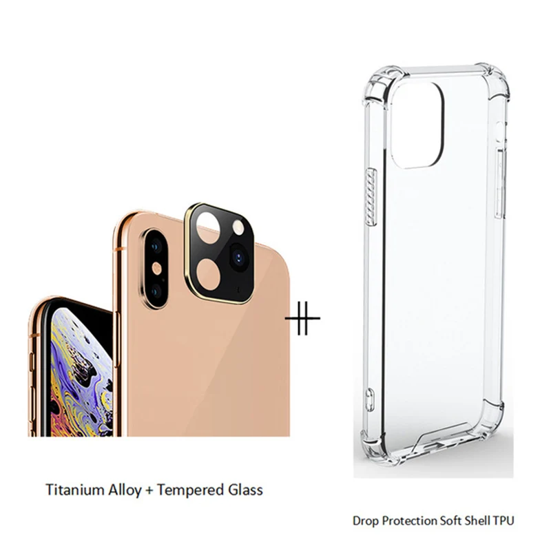 Роскошный металлический алюминиевый защитный чехол для iPhone X XS, Макс. Секундная Замена для iPhone11 Pro Max, наклейка на рассеиватель, Защитная крышка для камеры - Цвет: 9
