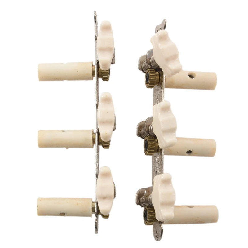 

2X Classic Guitar String Tuning Pegs Tuners White Machine Heads Keys 1 Pair