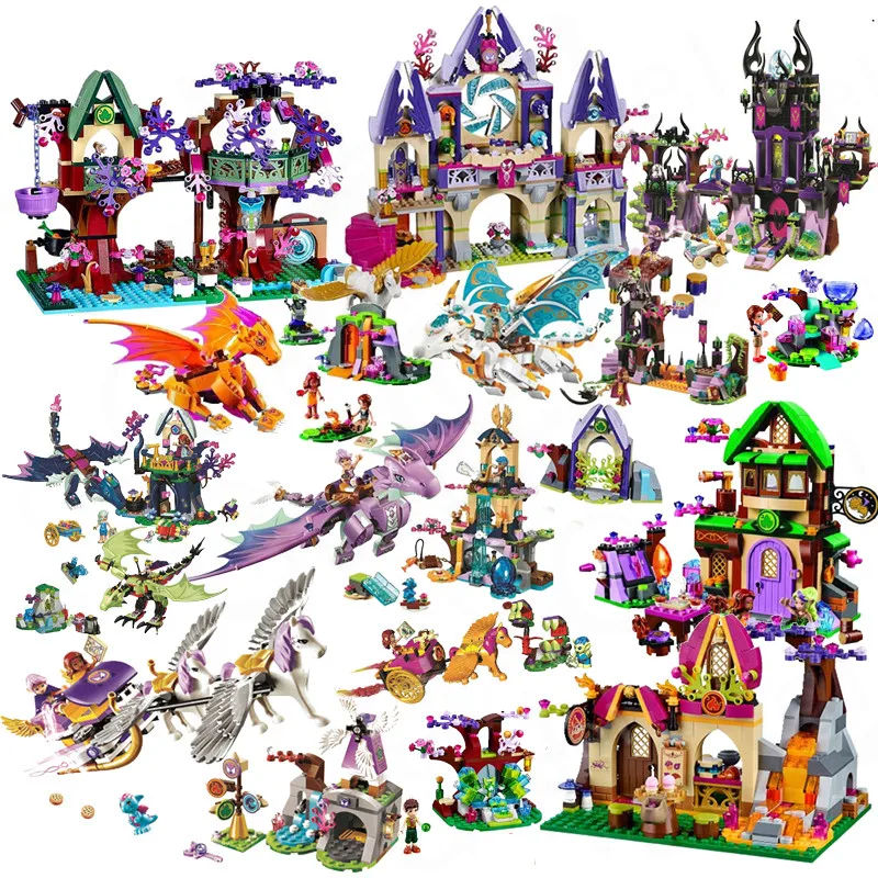 Online Elves 10549 Elves Dragon Sanctuary bloques de construcción DIY juguetes educativos compatibles con legoinglys amigo 41178 amigos
