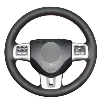 

Black PU Faux Leather DIY Hand-stitched Car Steering Wheel Cover for Dodge Grand Caravan Journey Avenger Durango