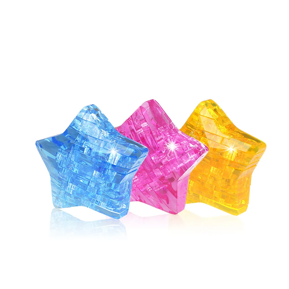 

3D Crystal Building Blocks Star Five-pointed Star Starfish Crystal Jigsaw Puzzle DIY Assembled Children'S Educational Toy Foreig