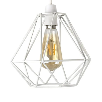 

Geometric Industrial Iron Structure Decorative Living Room Vintage Lamp Shade Lounge Modern Cover Cafes Home Ceiling Light Use
