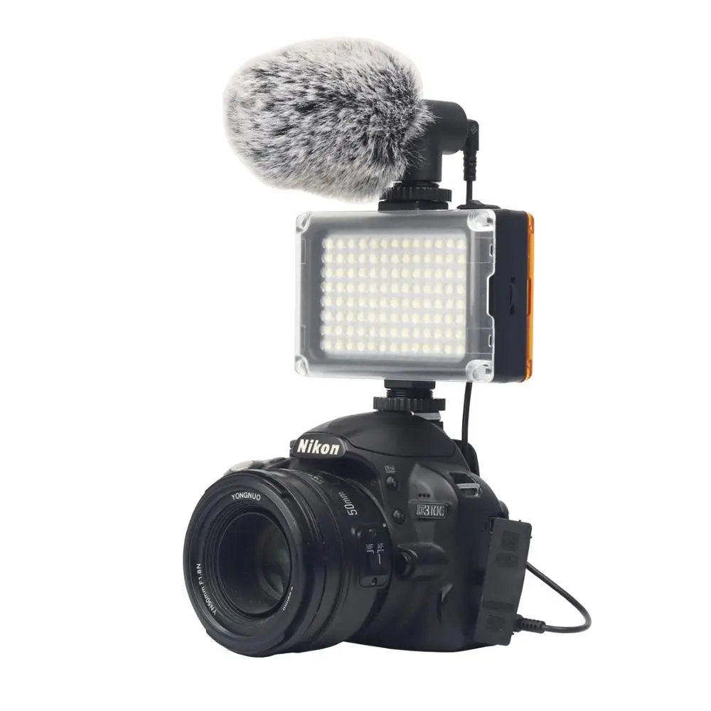 Sjov korrekt harpun 104 DSLR LED Video Light On Camera Photo Studio Lighting Hot Shoe LED Vlog  Fill Light Lamp for Smartphone DSLR SLR Camera