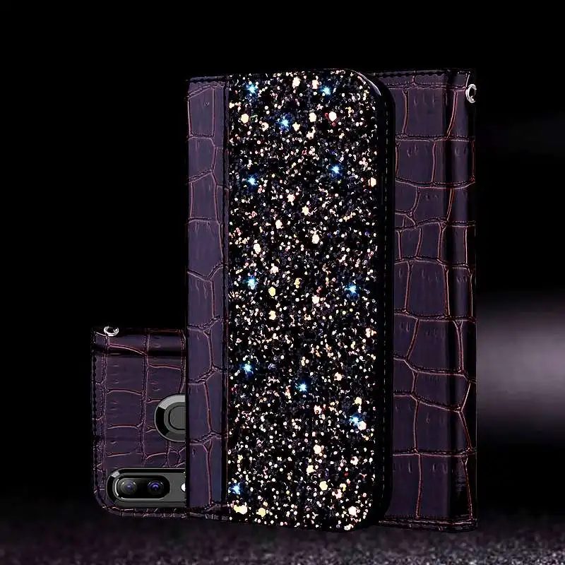 

Shining Case For Motorola One Vision Leather Case Flip Cover Full Protection Coque For Moto One Vision Case Magnetic Housing