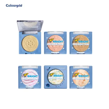 

Satin color highlight powder glitter brighten creamy matte highlight glitter party cosmetics cosplay