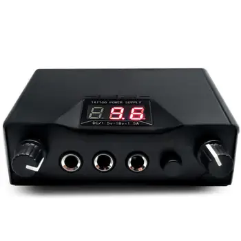 

Professional Tattoo Power Supply Black Dual Digital LCD Tattoo Machine Power Supply Tattoo Machine Gun Power Supply