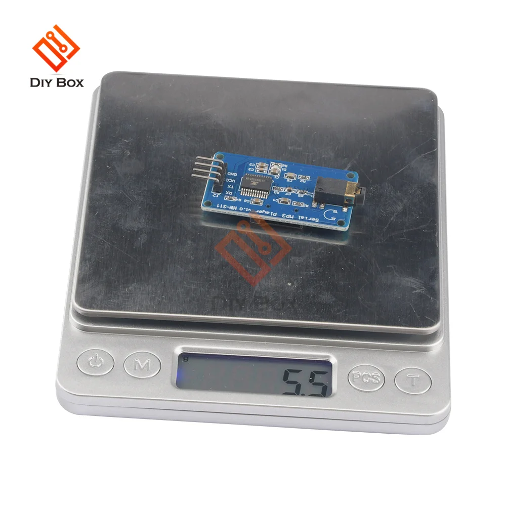 YX5300 MP3 Player Module Wav Format Music Player Voice Serial Port Control Music Module TF Card Slot