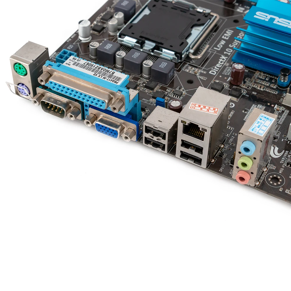 Asus P5G41T-M LX V2 настольная материнская плата G41 розетка LGA 775 для Core 2 Duo DDR3 8G SATA2 VGA uATX оригинальная б/у материнская плата