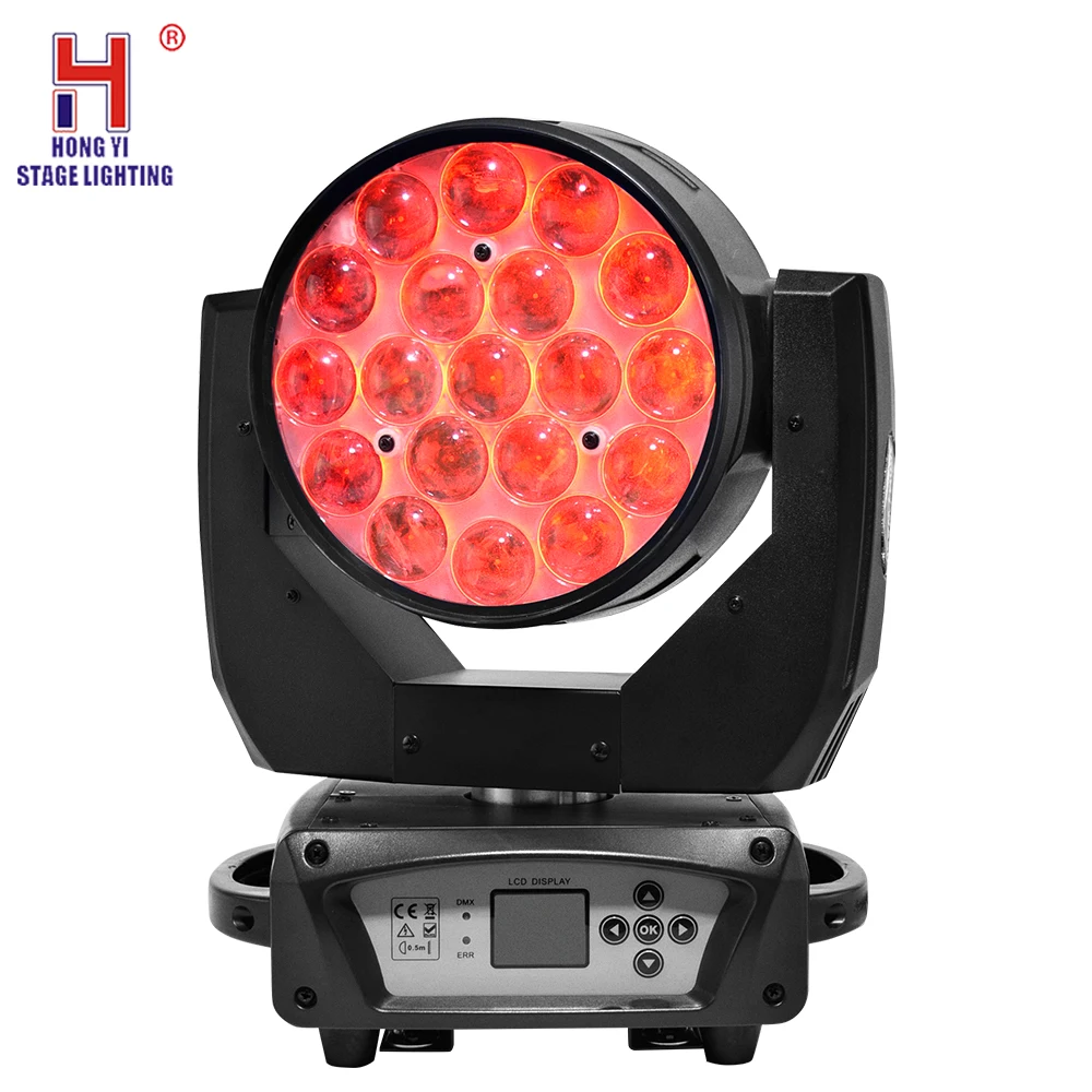 

LED 19X15W zoom moving head light RGBW Wash Effcect Light dmx512 stage Dj equipment