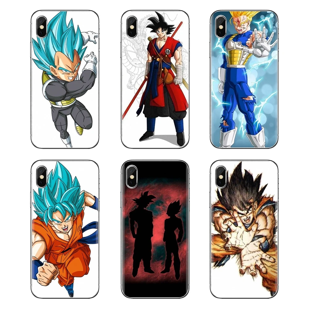 ТПУ чехлы накладки для Xiao mi 4 5 5s 6 A1 A2 5X6X8 9 Lite SE Pro Max Mix 2 3 2S японский Супер Saiyan Dragon Ball Z