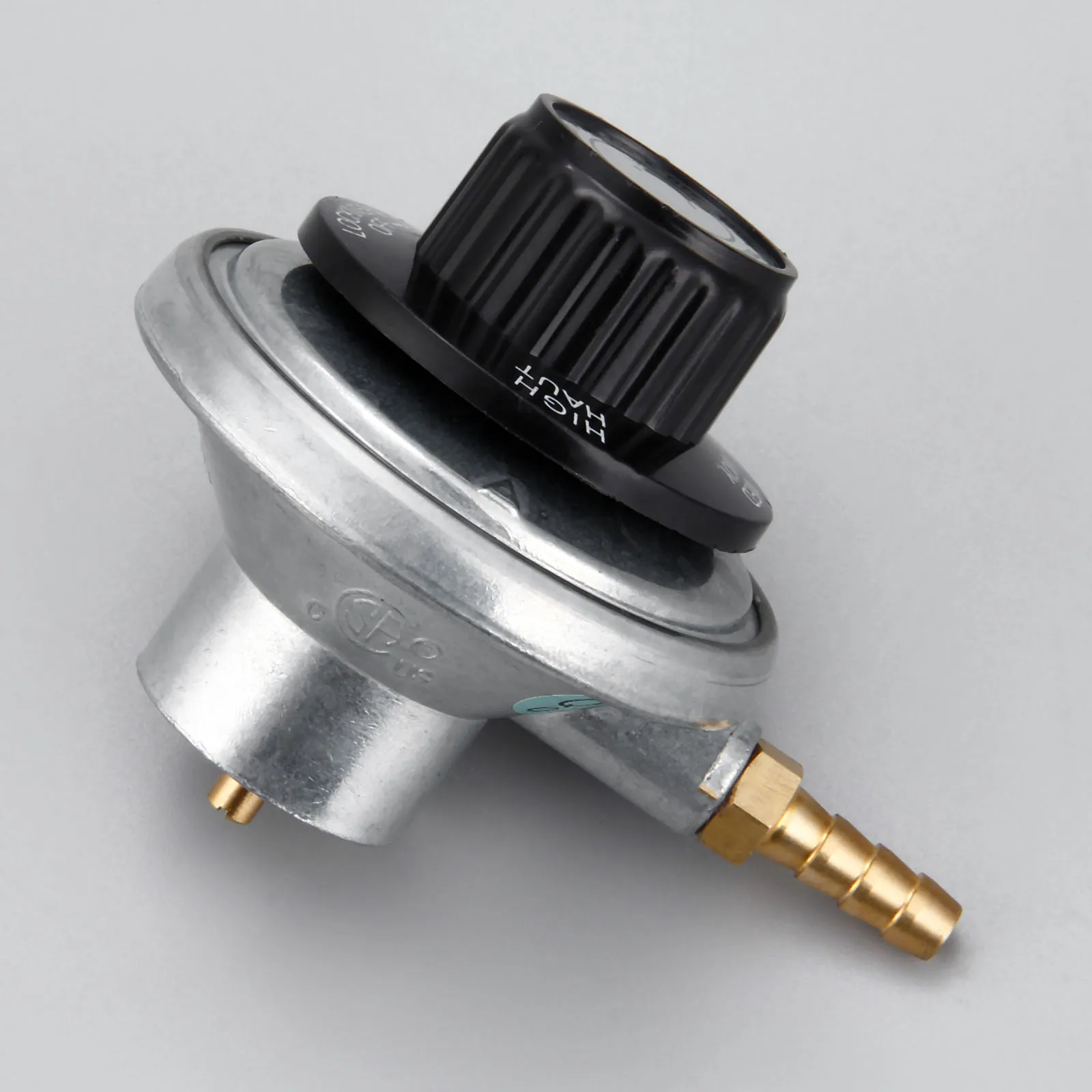Propane Tank Regulator 1Pc Low Pressure Gas With 1/4inch Barb Hose Connection 1&rdquo;-20 UNEF Inlet