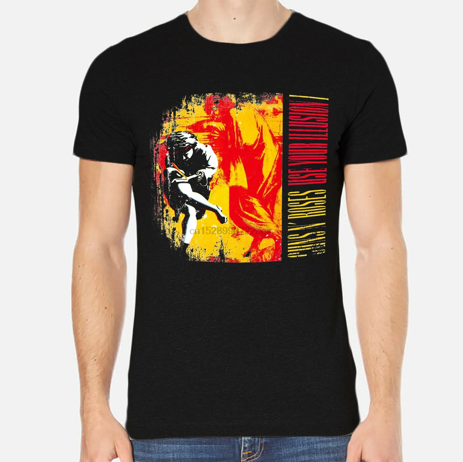 Новые мужские футболки Guns N Roses Rock черная одежда 1-A-045 |