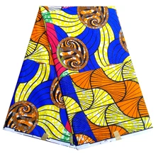 Геометрическая нигерийская голландская вощеная ткань с Африканским узором полиэстер красочный принт Анкара высокое качество голландский воск 6 ярдов