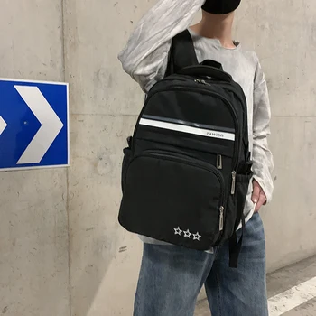 

Multi Pockets Large Unisex Backpack Laptop Female Male Schoolbag For Teenagers School Girls Travel Bag 2020 Men Satchel