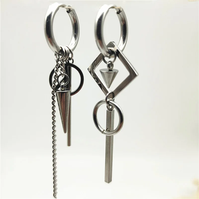 Мужские сережки в стиле панк сережки-гвоздики из нержавеющей стали ювелирные