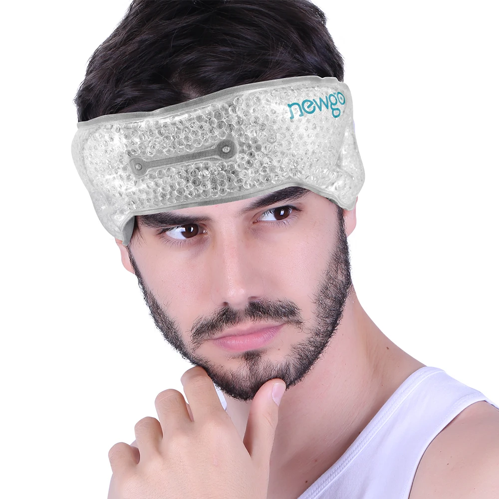 Ice pack for head Многоразовый пакет льда для травм обертывание с гелем горячая холодная терапия облегчение боли с ремнями сзади Плечи Талия холодильник сумка-холодильник - Цвет: Ice pack for head