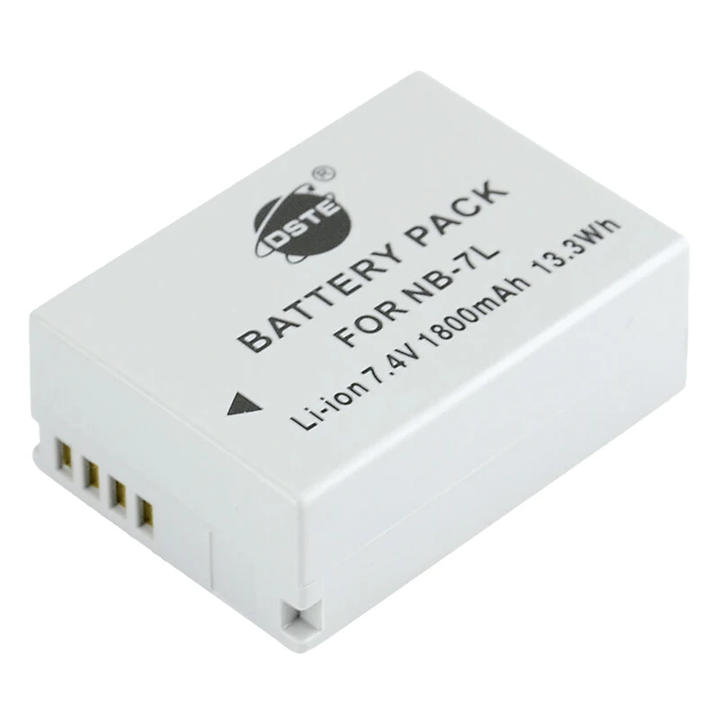 2 шт 1800mAh 7,4 V NB-7L DSTE NB7L литий-ионная цифровая батарея камеры DSLR зарядное устройство для Canon PowerShot G10 G11 G12 SX30 IS
