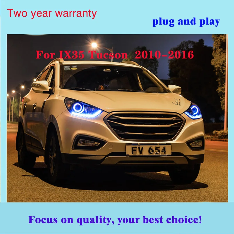 Автомобильный Стайлинг головная лампа для hyundai IX35 фары 2010- новинка Tucson светодиодный фара DRL Hid Bi Xenon авто аксессуары