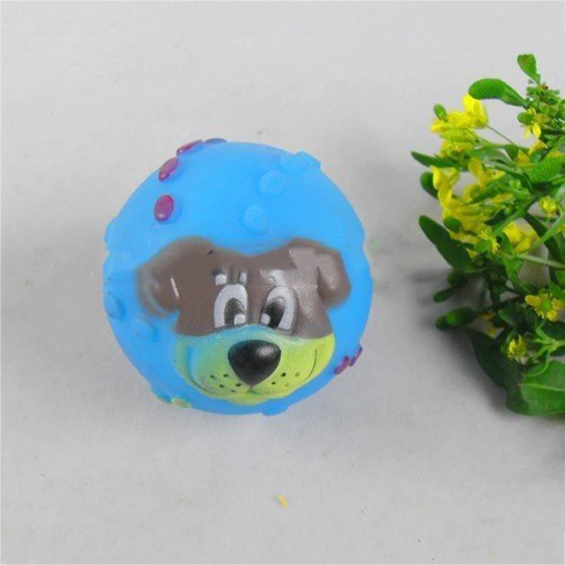 Домашние Забавные игрушки улыбкой собака скрипучий Шар любимчика собаки мяч для