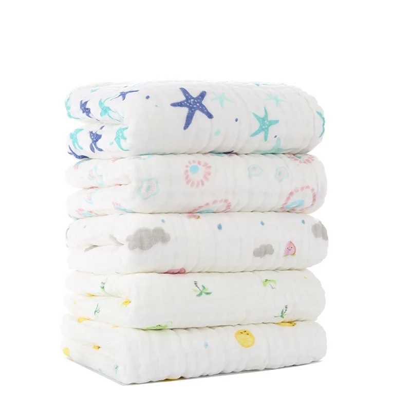 MOTOHOOD 9 Layers Cotton Bath Towel Kids Quilt Baby Blankets Newborn Bedding Photography Props Cotton Warm Blanket Swaddle (2)