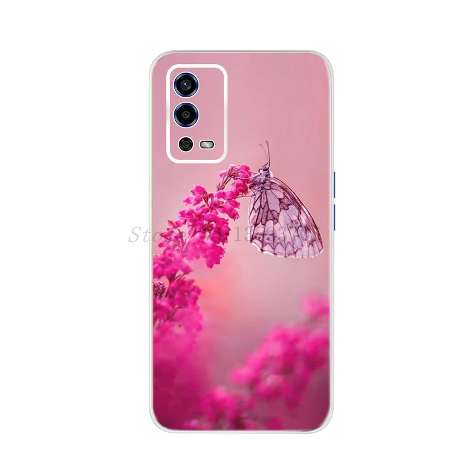 cases for oppo back For OPPO A54 A55 Case 2021 Phone Cover Cute Love Heart Kiwi Printed Soft Silicon Bumper For OPPOA54 CPH2239 Back Protector Cover cases for oppo cases Cases For OPPO