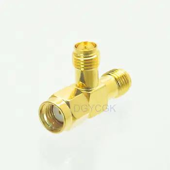 

DHL/EMS 50 pc Conversion Adapter RP.SMA male to 2 RP*SMA female edge connector for Antenna -h2