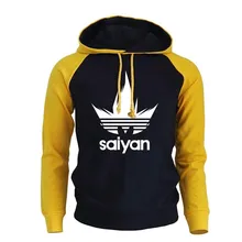 Оригинальная мужская толстовка с капюшоном японского аниме Dragon Ball Z Super Saiyan, толстовка с принтом, Мужской флисовый теплый спортивный костюм, новинка, худи в уличном стиле