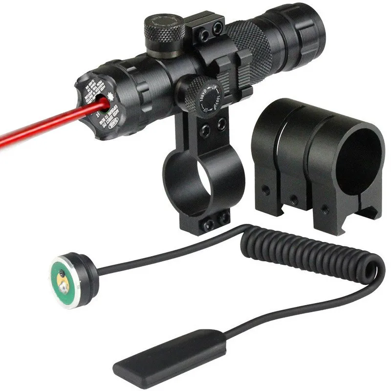 Red Green Laser Point Sight Airsoft Precise Tactical Laser Sight Rifle Scope for Pistol Rail& Barrel Pressure Switch Mount Hot