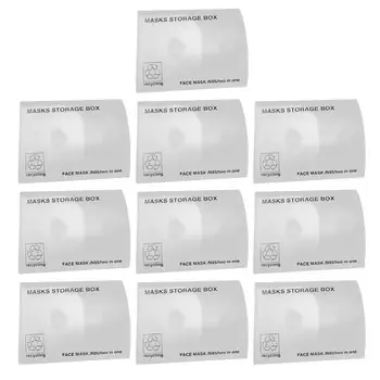 

10PCS Portable Mask Storage Case Temporary Folder for Businessdrop shipping