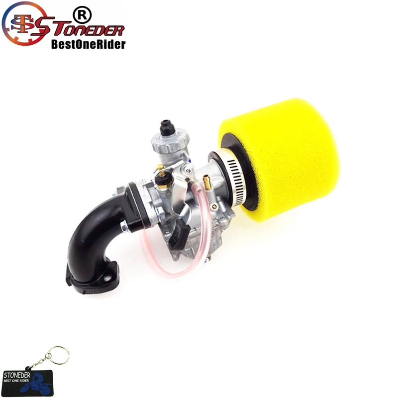 STONEDER VM22 26 мм Mikuni Карбюратор воздушный фильтр Mainfold впускная труба для 110 125 140cc двигатель XR CRF50 SSR Thumpstar YX питбайк - Цвет: Yellow