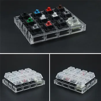

Acrylic Keyboard Tester Shaft Kit For Cherry Switches Transparent Keycaps Sampler 4/6/9/12-axis Axis Tester Set