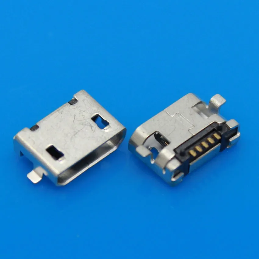 JCD Micro USB 5 P, 5-контактный разъем Micro USB, 5 крепеж; микро-usb разъем для задней зарядки