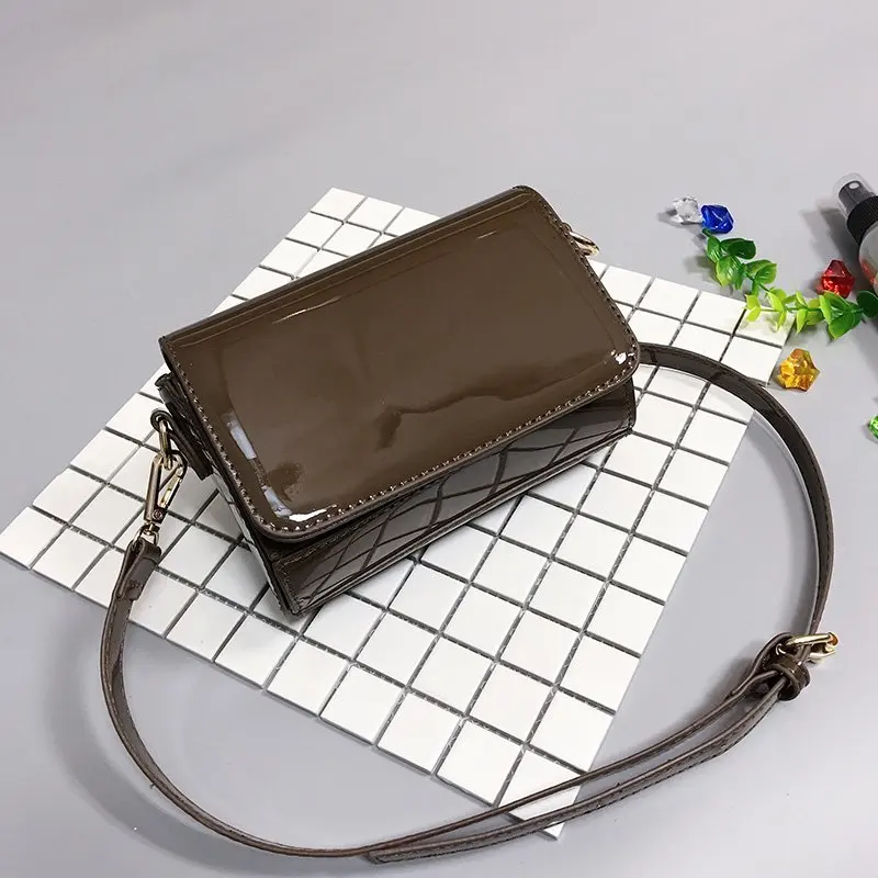 

Luxury High Quality Leather Mini Square Shoulder Bag Retro Solid Color Crossbody Bags For Women 2020 Ladies Purses And Handbags