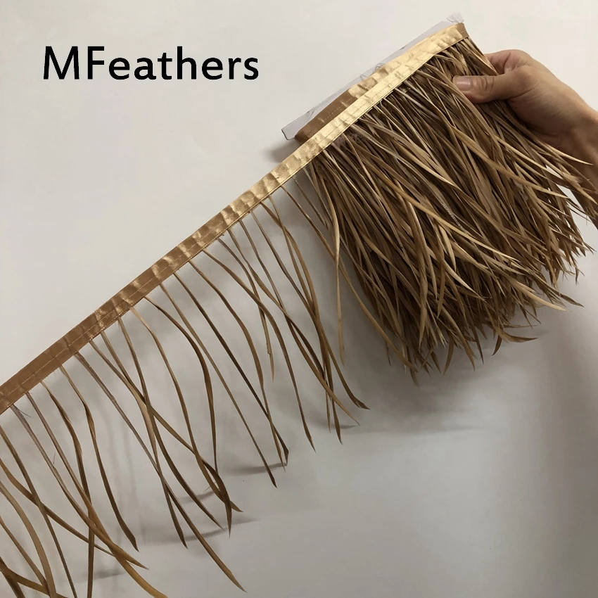 5 Meters Goose Biot Feathers Trims Hair Extension Single Goose Duck Feather Lace Geese Feathers DIY Clothing Jewelry Accessories