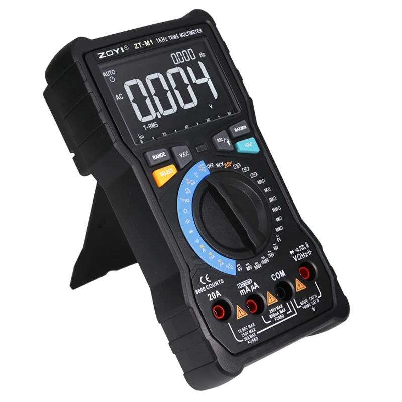 ZOYI ZT-M0/ZT-M1Digital мультиметр True RMS AC/DC Вольт Ампер Ом метр батарея/температура/диод/частота измерения