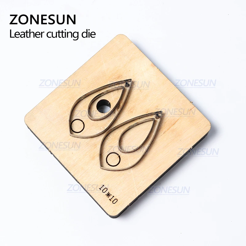 ZONESUN H9 DIY Custom Cutter кожаные серьги для резки высечки кожи серьги для стального правила высечки машины пресс-инструменты